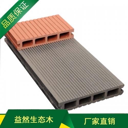 塑木方孔實(shí)心圓孔防腐木地板 戶(hù)外公園棧橋露臺(tái)防腐木地板