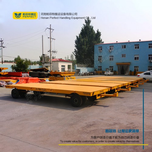 定制無動力軌道拖車 無軌拖車 平板拖車廠家