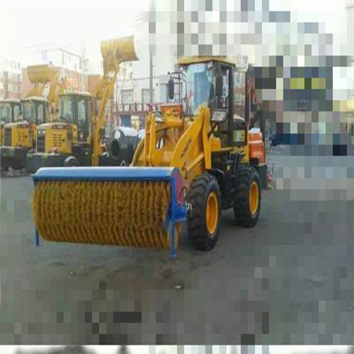 930裝載機改裝除雪滾刷 加配滾刷斜掃除雪機 高效除冰雪設備