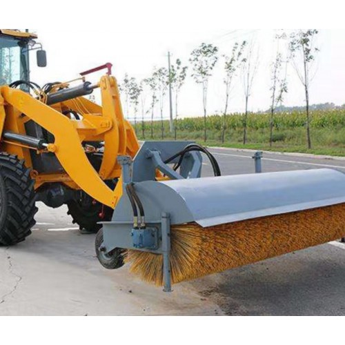 938裝載機安裝除雪滾刷 國產除冰雪設備 滾刷斜掃除雪機