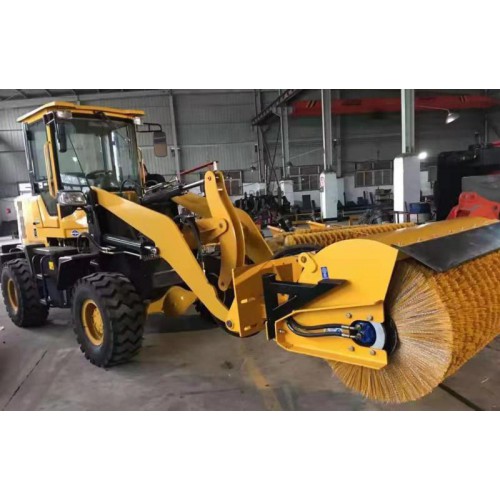 滾刷斜掃除雪機 小型鏟車安裝除雪滾刷 國產除雪設備