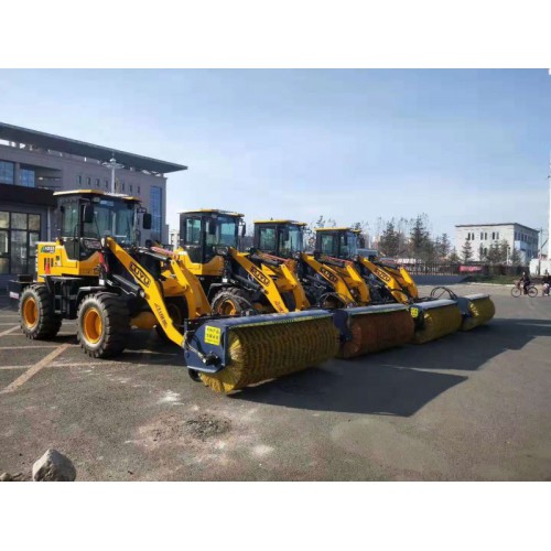 裝載機加裝除雪滾刷 配滾刷式除雪車 包安裝 除雪設備廠家