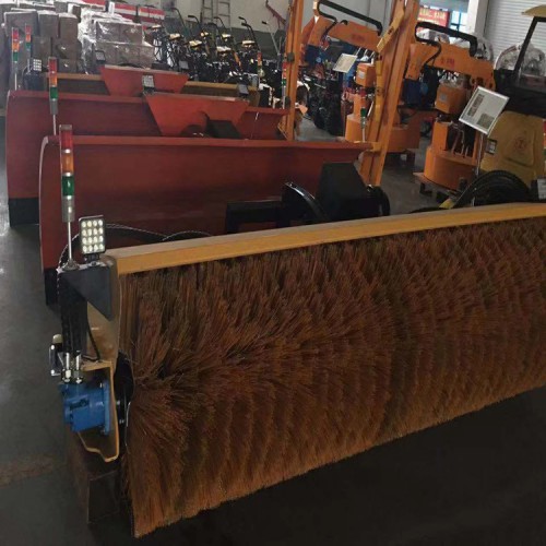 大型裝載機(jī)加裝除雪滾刷 配滾刷斜掃除雪機(jī) 全液壓除雪機(jī)