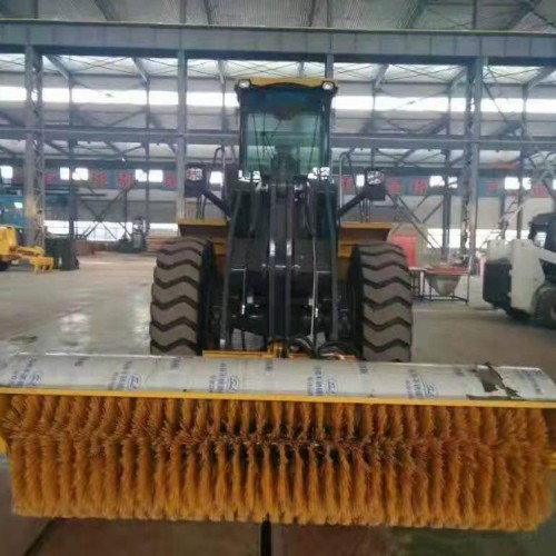 20 30 50鏟車加裝除雪滾刷 滾刷式斜掃除雪