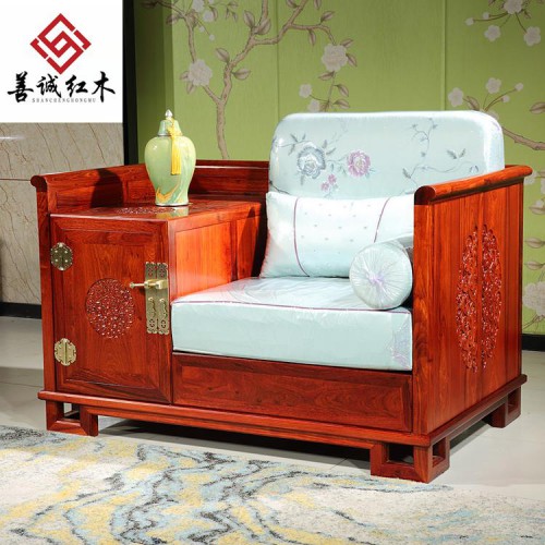 紅木家具新中式實木客廳大果紫檀沙發(fā)緬甸花梨木龍行天下沙發(fā)