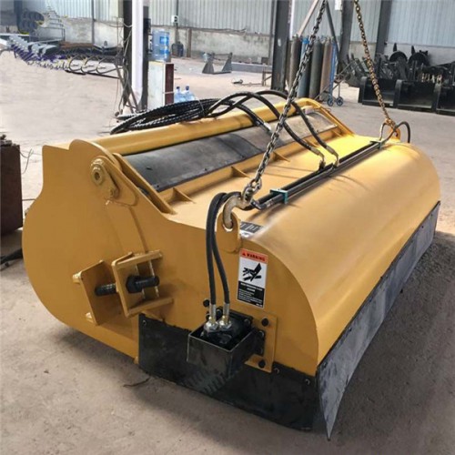 裝載機清掃路面 路面掃地機 鏟車改清掃器