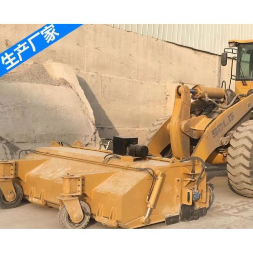 柳工鏟車清掃-砂石清掃車-裝載機前置清掃器-鏟車掃地機