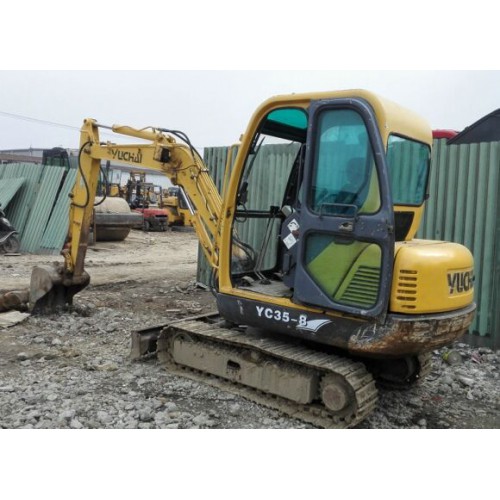 二手玉柴35小挖掘機13|20微型挖掘機