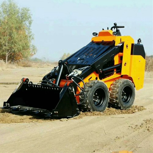 工程輪式滑移小鏟車 滑移裝載機廠家 電力工程微型小鏟車