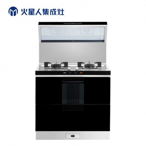 消毒柜集成灶 不銹鋼臺(tái)面消煙灶