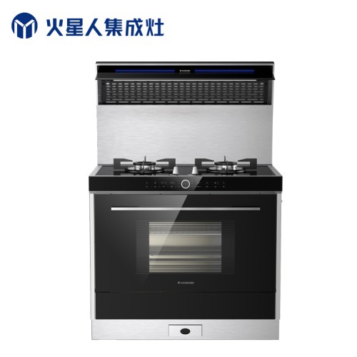 烤箱集成灶 鋼化玻璃臺面煙灶