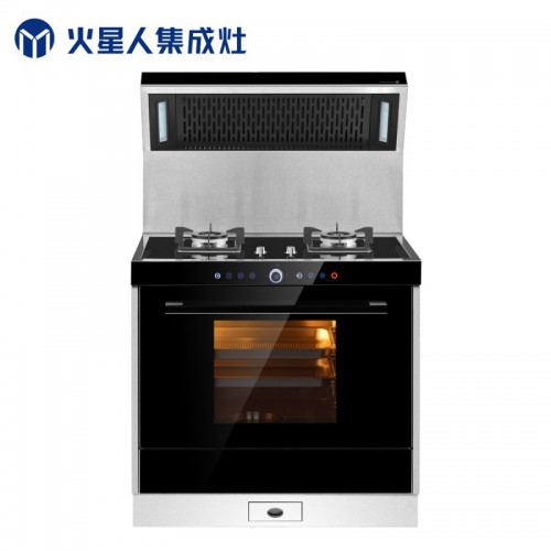 火星人集成灶 蒸箱集成灶 鋼化玻璃臺面一體式集成灶