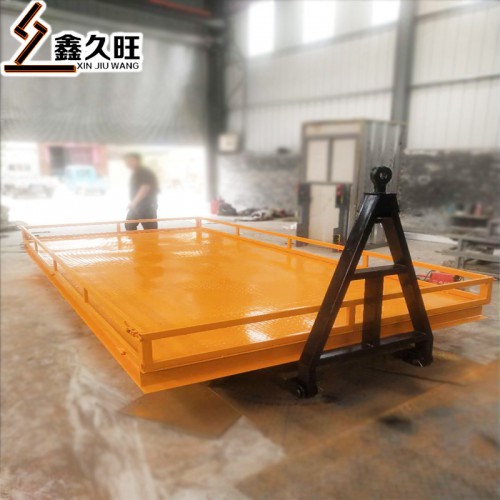 四輪轉向平板拖車 山東廠家