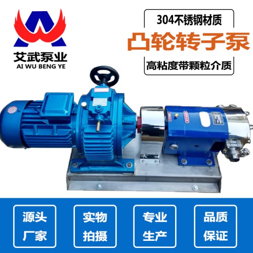 凸輪轉子泵廠家不銹鋼凸輪轉子泵高粘度轉子泵
