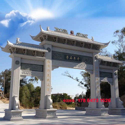廣東農村牌坊制作和福建村口石牌樓圖片樣式大全
