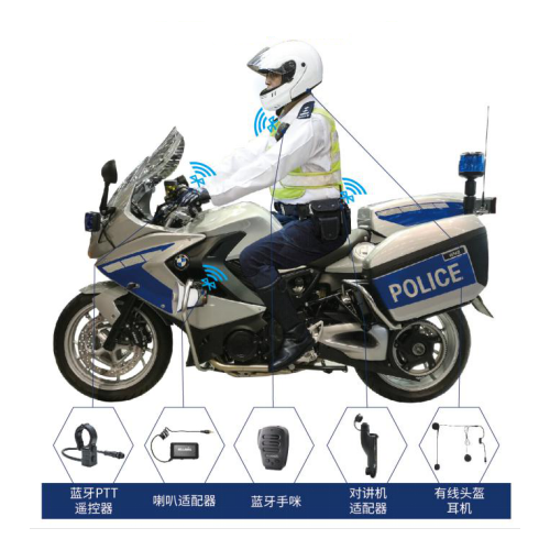 警用摩托車通訊頭盔藍牙無線通訊頭盔騎警藍牙通訊系統