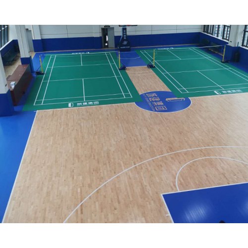 籃球場木地板－室內(nèi)運(yùn)動(dòng)木地板－球館木地板施工案例