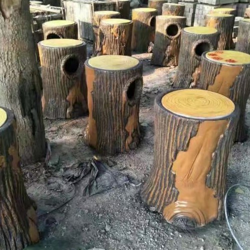 仿木樁垃圾桶 景區仿木樁垃圾桶