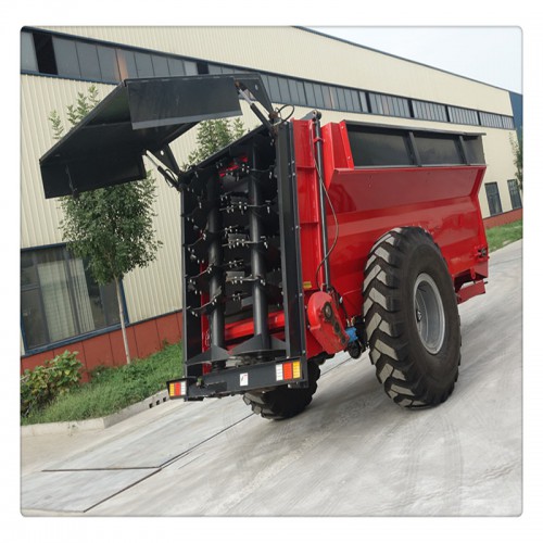 內(nèi)蒙古大型鮮雞糞撒肥車 鮮糞揚糞機