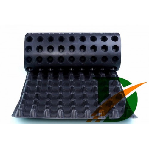 60高橡膠凸片疏水板排水層，凸點(diǎn)向上