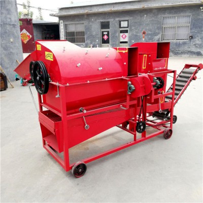 摘鮮花生機 柴油機帶動花生秧果分離機