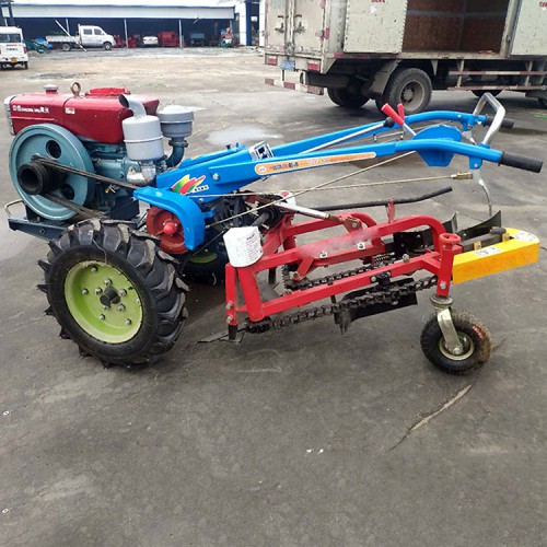 無落果收割機 側(cè)鋪放手扶車帶出花生機