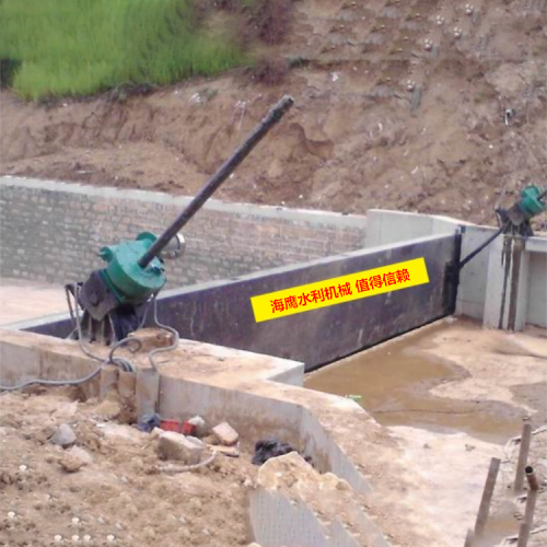 海鷹 斜支臂式鋼閘門 隱蔽式鋼制閘門 小型啟閉機閘門批發