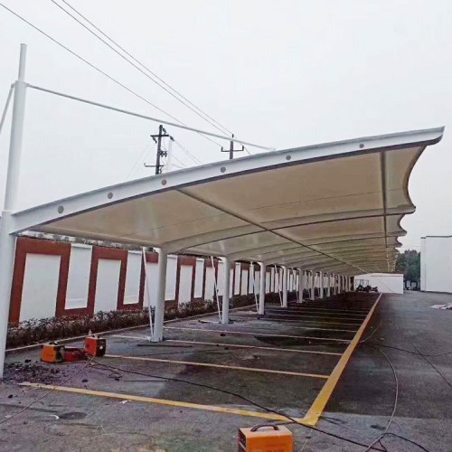 膜結構停車棚 小車停車棚