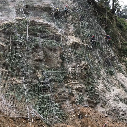 護坡鋼絲網 護坡鐵絲網 高速公路主動防護網