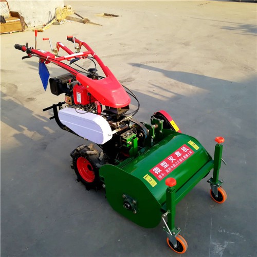 手推碎草機 果園雜草高草打草機 186柴油電啟動碎草機