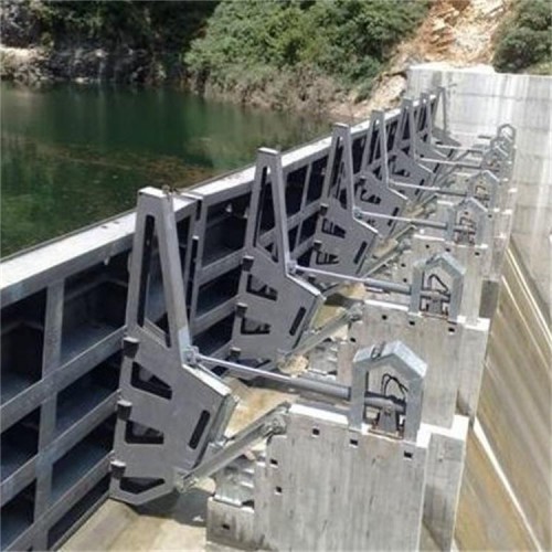 海鷹 鋼制液壓壩 液壓合頁壩 翻板鋼閘門 多功能鋼制閘門批發