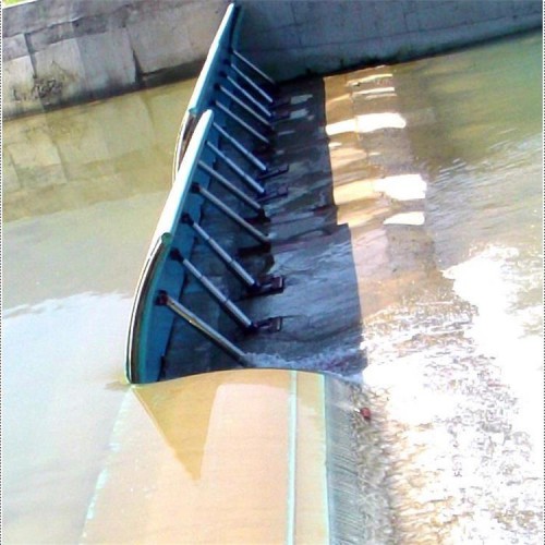 海鷹 液壓升降壩 大跨度合頁壩 弧形鋼閘門 密封鋼制閘門采購