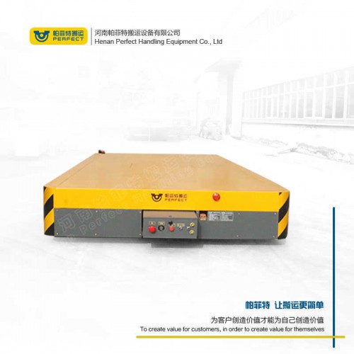 轉(zhuǎn)運鋼渣平板車無軌搬運升降工程專用車無軌電動平板車廠家定制