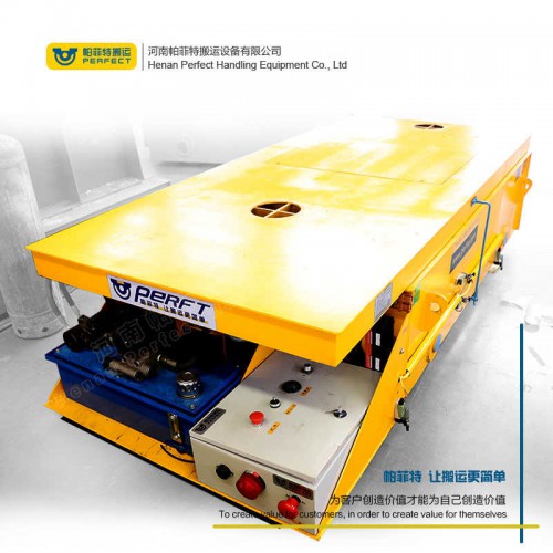 廠家直銷線圈處理用蓄電池驅動自動轉移小車紙垛轉運有軌平車