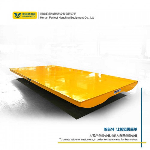 廠家定制電動軌道地平車 手推軌道平板車 50噸蓄電池地平車