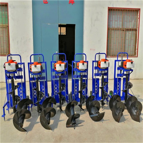 獨輪植樹機 雙輪植樹挖坑機 栽種打坑設備