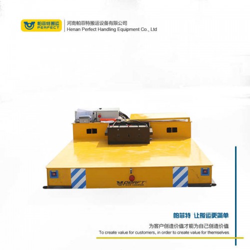 遙控器控制 平板動力軌道車 150噸軌道式電瓶車 車間轉運設備