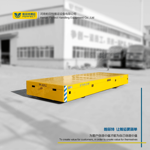 遙控器控制 平板動(dòng)力軌道車 75噸載重液壓轉(zhuǎn)向無軌車 行車過跨運(yùn)輸