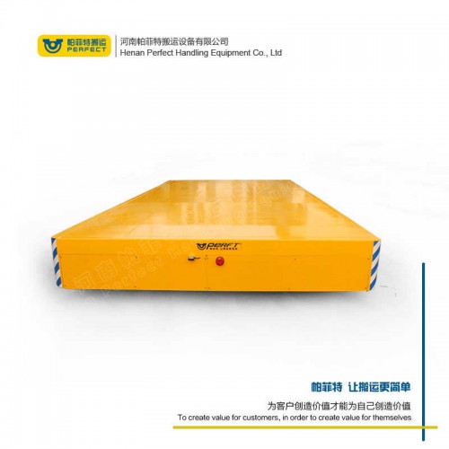 遙控器控制 軌道搬運車 75噸載重液壓轉向無軌車 車間轉運設備