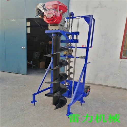 鉆孔栽桿機器 電桿挖孔機真的很輕便