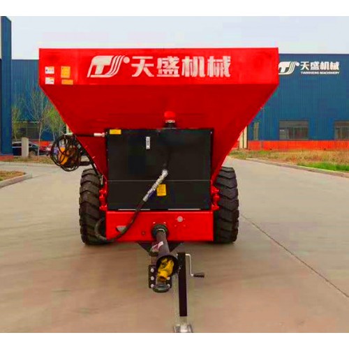內蒙古牛羊糞拋撒車 8立方干濕糞撒糞機