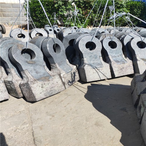 錘式制砂破碎機(jī)錘頭 礦山碎石機(jī)高鉻合金錘頭耐磨篩護(hù)板篦子底漏