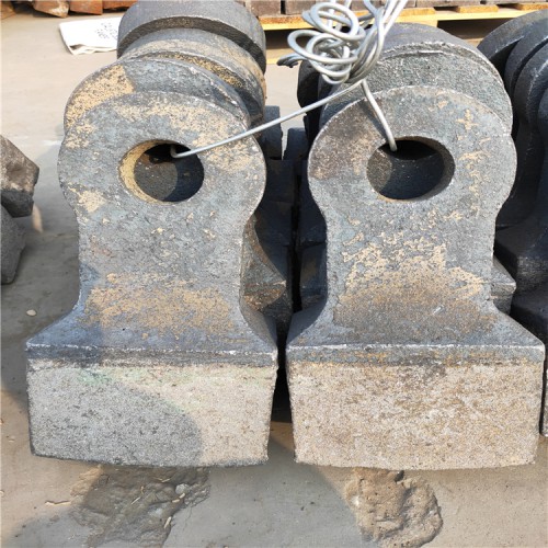 礦山石廠高錳鋼破碎機(jī)錘頭碎石機(jī)高鉻合金錘頭粉碎機(jī)制砂錘頭