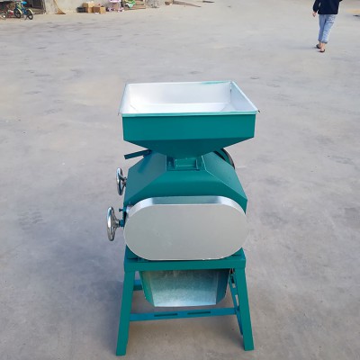 高粱破碎機(jī) 小麥壓片機(jī) 釀酒高粱電動(dòng)破瓣機(jī)