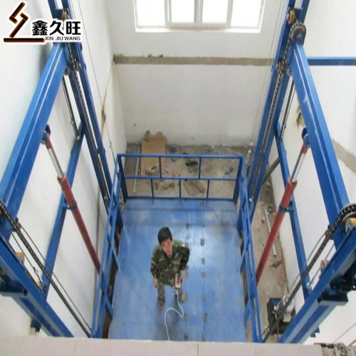 工廠戶外貨梯 兩層倉庫上下貨物液壓升降機