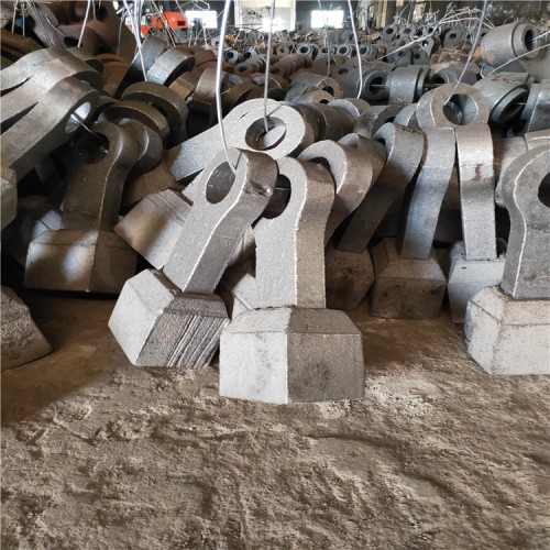 反擊式破碎機板錘巖石破碎機耐磨合金錘頭高錳鋼鑄造錘頭鍛打錘頭