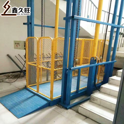 廠家定制3噸5噸液壓貨梯 導(dǎo)軌式液壓升降平臺(tái)