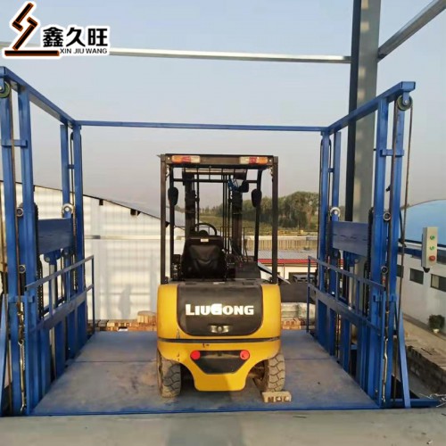 液壓貨梯傳菜升降平臺(tái) 廠房導(dǎo)軌簡(jiǎn)易貨物提升機(jī)
