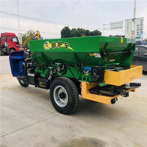 大棚施肥用撒糞車 三輪改裝式撒糞車