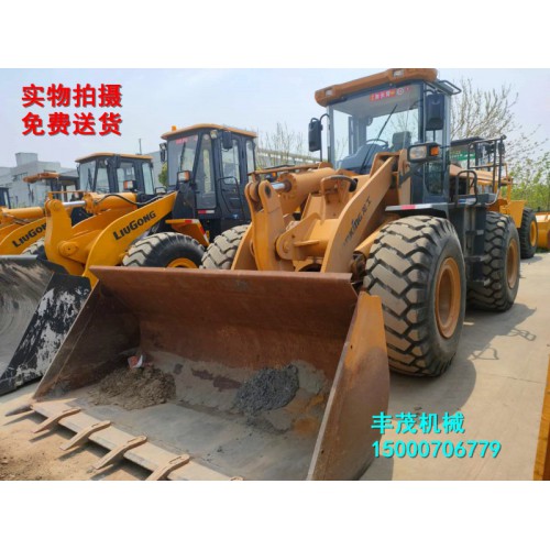 轉讓側卸斗二手50裝載機鏟車 柳工側翻斗5噸裝載機